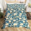 Botanical Lily Duvet Cover Twin Full Queen King Chic Floral Comforter Cover Boho Flower Bedding Set Watercolor Petals Bed Set