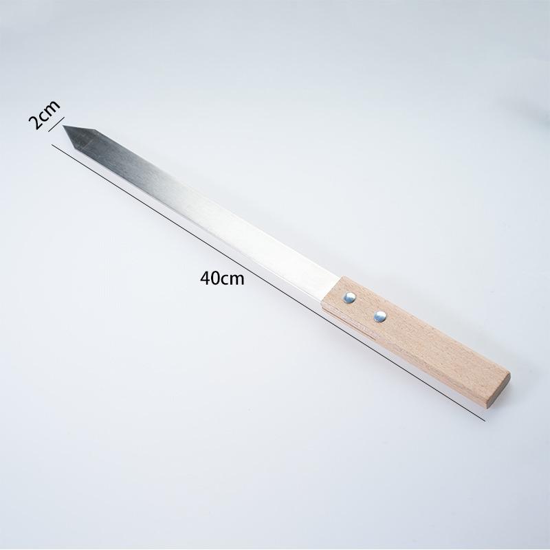 Stainless Steel BBQ Skewers 40/50cm Flat Heavy-Duty Kebab Sticks for Grilling Outdoor Cooking Camping Durable