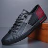Men Leather Loafers 2025 New Autumn Breathable Men Casual Shoes Lace Up Male Driving Shoes Comfortable Sneakers