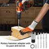Drill Bit Adapter Heavy Duty Quick Release Portable Electric Wrench Drill Bit Conversion Adapter for Electricians Plumbers Home