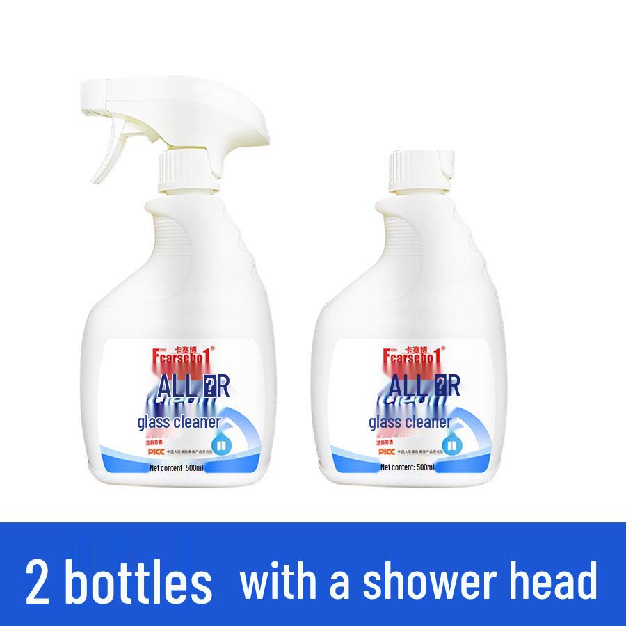 Household Glass Cleaner for Bathroom Stains - Strong Descaling and Stain Removal for Mirror Surfaces