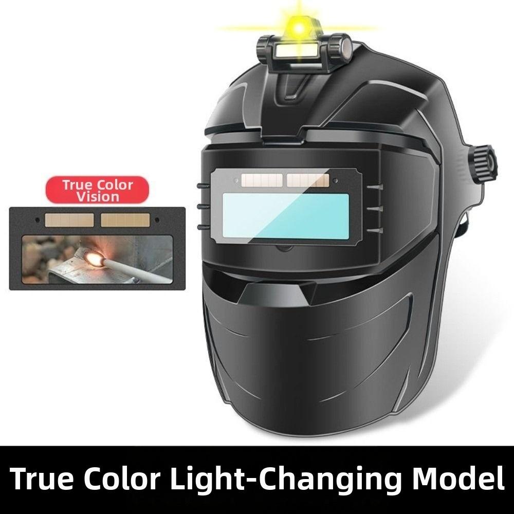 Flip Up Goggles Color Auto Darkening Welding Helmet Premium Face Hood Welder Mask with Light DIY