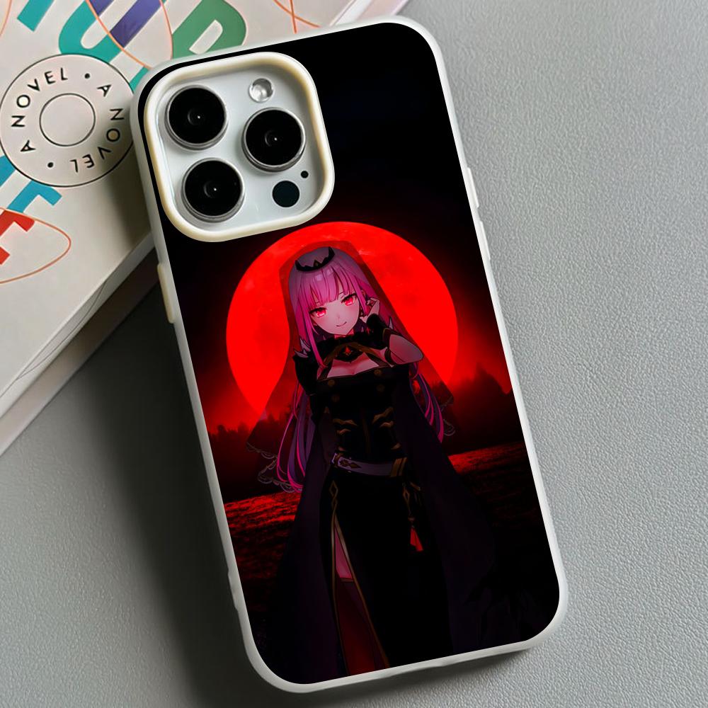 Holo Mori Calliope Jelly Double layer White Mobile Phone Case for iPhone 17 16 15 14 13 12 11 Air Pro Max Plus Protective