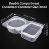 5/10/20pcs Disposable Sauce Cups PP Plastic, Food-Grade Dipping Containers for Takeout Party Salsa Soy Sauce