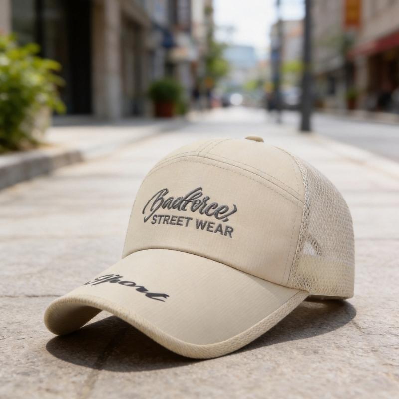 Stylish Letter Print Baseball Cap With Adjustable Strap And Sun Protections Breathable Outdoor Hat For Men Women