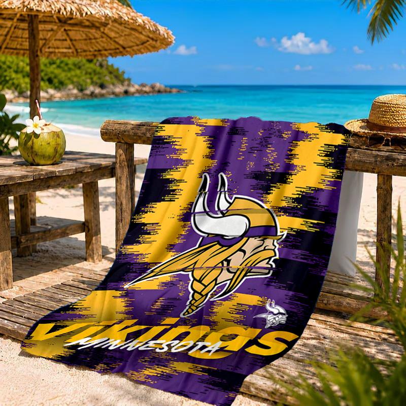 Vikings Teamgeist Strandtuch, Schnelltrocknend, Pflegeleicht, Geeignet für Fitness und Strandurlaub, Sport-Essential