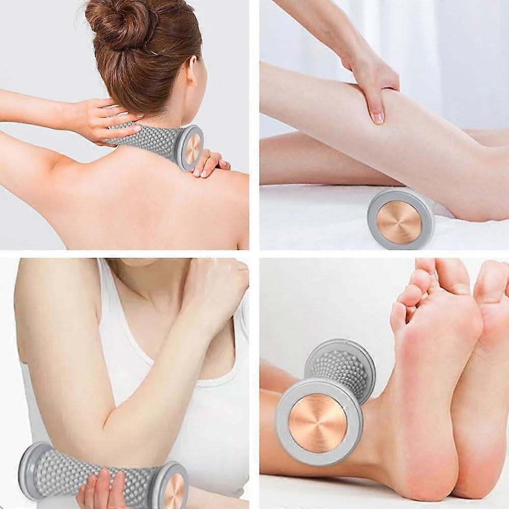 Textured Foam Roller For Foot & Plantar Fasciitis Massage, Deep Tissue Muscle Relaxer For Yoga & Fitness Training