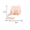 1Pcs Creative Lipstick Zipper Card Bag Cute Small Elephant Wallet Cosplay Anime Purse Elephant Japanese Bag Backpack Pendant