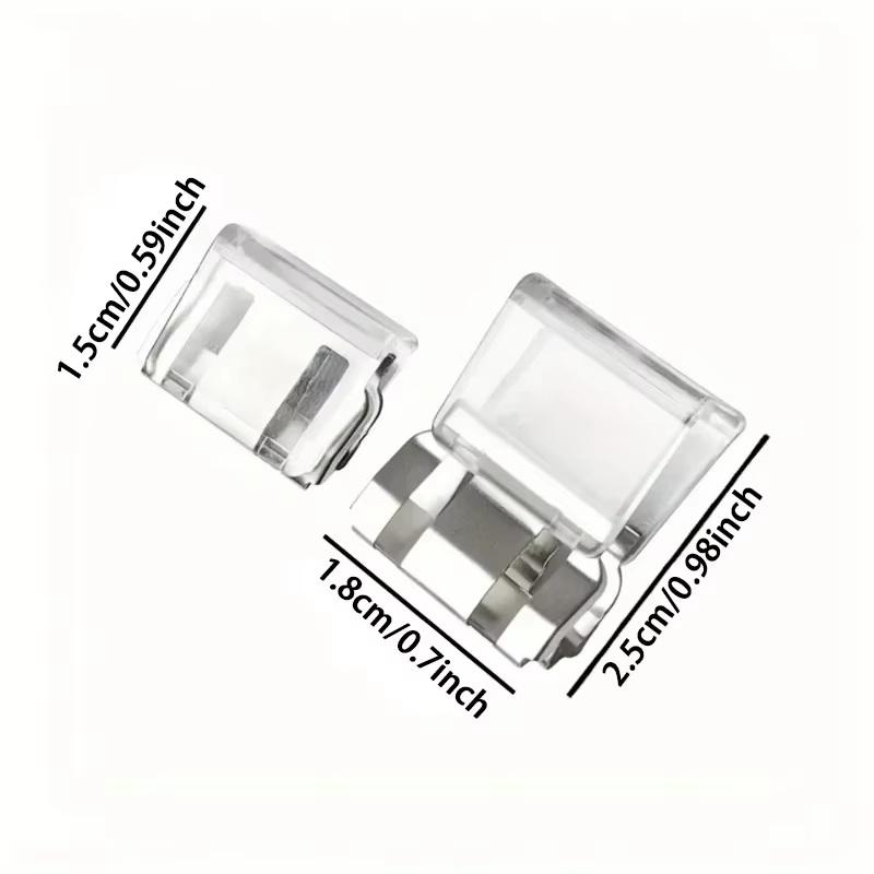 2-10Pcs Multi-Function Leg Edge Clips Invisible Trouser Legs Fixing Clips For Instant Shortening,Transparent And Decorative