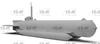 ICM German Midget Submarine Type Molch Plastic Model S019 1/72 U-Boat