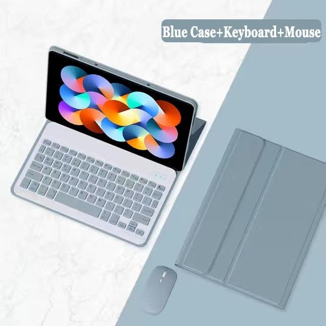 Tablet-Hülle für Xiaomi Redmi Pad SE 4G 8,7 Zoll 2024 10,61 SE 11 für Xiaomi Pad 5 6 Pro 11 Zoll Poco Pad 12,1 Bluetooth-Tastatur PU-Leder und Maus