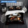 Scary Clown Horror 3pcs K-pop Music Group Bedding set,Ideal for Bedroom, Dormitory,Including Duvet Cover And 2pcs Pillowcases,Fan Gifts