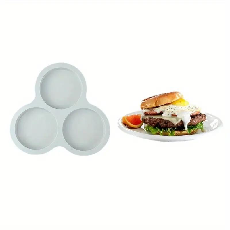 

Reusable Silicone Egg Tray - Non-Stick Mold for Baking, Air Fryer, Omelets, Burgers, Cakes - 220°C Safe, Easy Clean серый