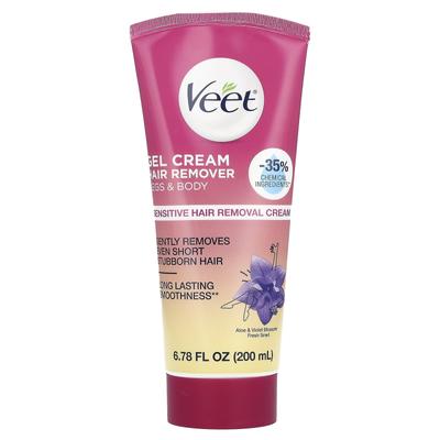 Crema depilatoria Sensitive Gel, Aloe & Violet Blossom Fresh, 6,78 fl oz (200 ml)