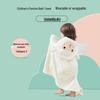 Children's Hooded Coral Fleece Bathrobe - Absorbent Baby Towel Wrap for Bath & Swim