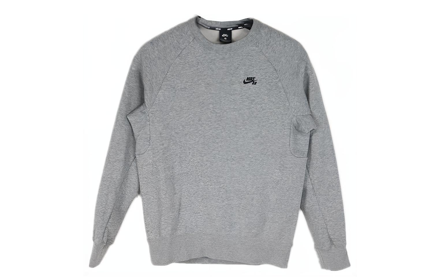 Nike Sweatshirts Men s Gray Crew Neck Thickened Other AQ9564-063 XL