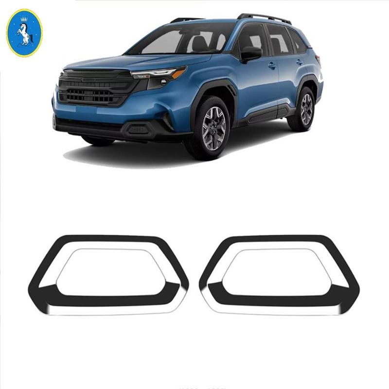 For Subaru Forester 2025 Car Styling Side Air Flow Vent for Fender Hole / Front Fog Lights Lamp Panel Cover Trim ABS Accessories