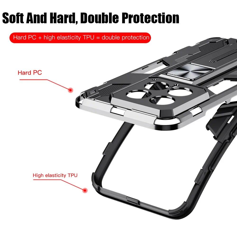 Max Power Digital Cover per Xiaomi Redmi Note 10 Pro Custodia Antiurto con Supporto per Cellulare Rigida Resistente Protettiva Bumper Rugged Armor Case (Xiaomi Redmi Note 10 Pro, Rosso