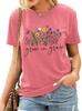 New Summer Short Sleeve Men's D Letter Halloween Theme Digital Printing T-Shirt Men