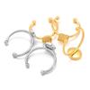 10pcs Adjustable Stainless Steel Open Ring Settings Blank Base Bezel Cabochons Rings for DIY Jewelry Making Finger Accessories