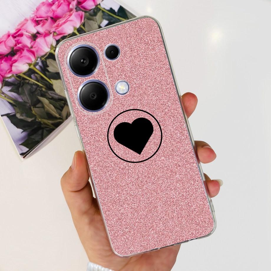 For Xiaomi Redmi Note 13 Pro 4G / 5G Back Case SOFT Slim TPU Silicone Flower Butterfly Colorful Bumper Funda For Note13 Pro Capa