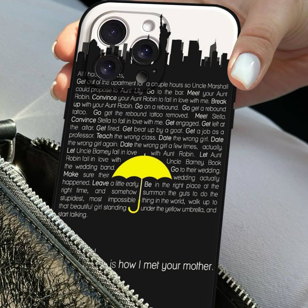 How I Met Your Mother Phone Case For IPhone 17 16 15 14 13 12 11 X XR XS Plus Pro Max Mini Soft Black Cover