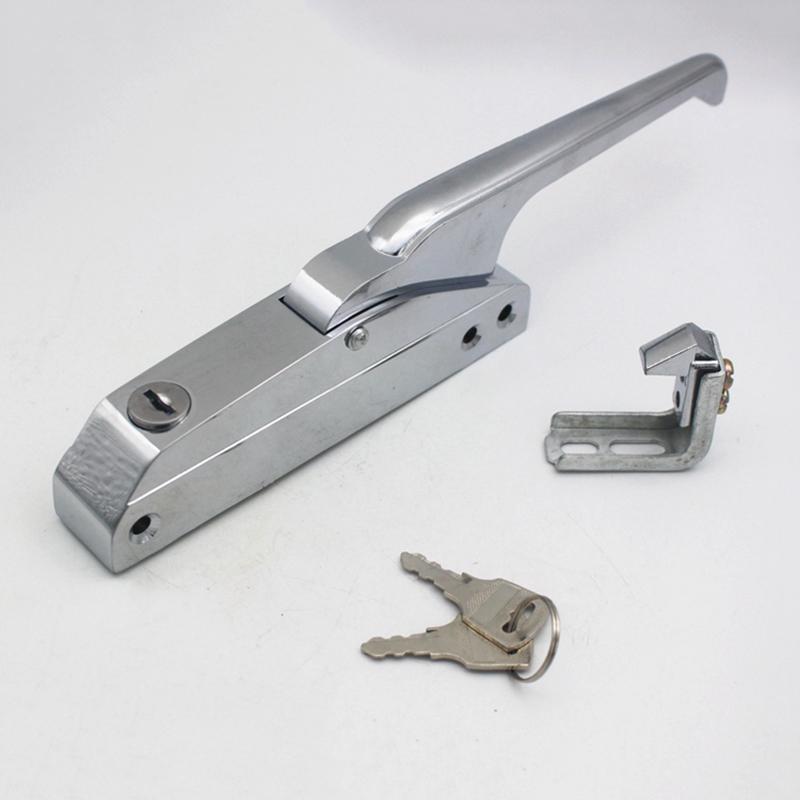 Side-Mounted Freezer Oven Door Handle Cold Storage Knob Lock Latch Hardware Pull Part Industrial