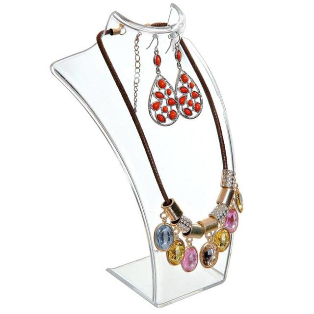 

Новый акриловый манекен, дисплей для ожерелий, бюст, подставка, держатель для ювелирных изделий, полка для ожерелий, подвесок, сережек, дисплей, подставка