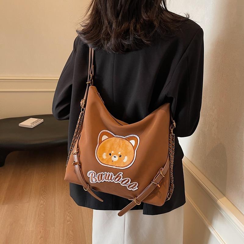 Commuter Tote Bag Women's Large-capacity New Casual Shoulder Messenger Bag Multi-functional Backpack