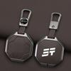 Auto Key Fob Cover Case Mount Housing Fit For Chery Auto Jetour Traveller Jetour T2 Zinc Alloy Genuine Leather Protect Key Ring Auto Accessories