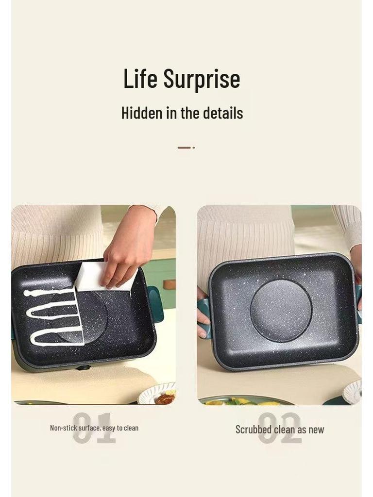 Portable Multi-Functional Electric Griddle and Grill
