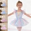 Mädchen Ballettkleid Träger Tüllkleid; Kinder-Tutu; Leistungskostüm; Kleinkind Schwan Tanz Outfit; Bühnenkostüm