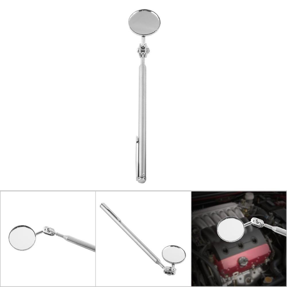 Swivel Head Telescopic Inspection Mirror Round Lens Inspection Mirror  Undercarriage Inspection