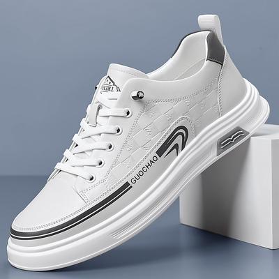 Heren schoenen 2025 nieuwe lente ademend Koreaanse versie van witte schoenen heren casual sport board schoenen trendy schoenen heren 2025