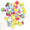 50Pcs Cartoon Mushroom Wooden Buttons Sewing Scrapbooking Handicraft DIY Decor