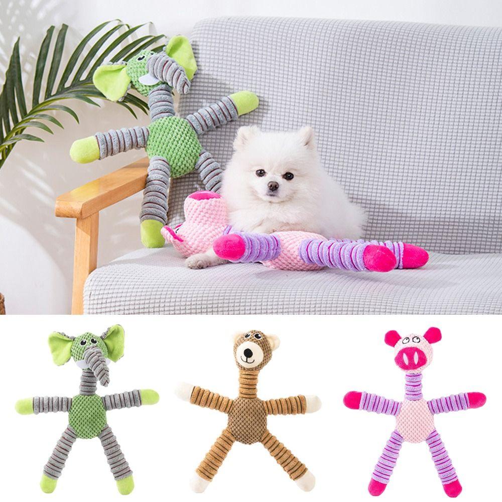 35cm Tooth Cleaning Pet Companion Toy Interactive Cats Toy Portable Plush Dogs Toy