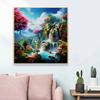 New Arrival 5D DIY Full Circle Diamond Painting "Waterfall" Embroidery Cross Stitch Home Decor Gift