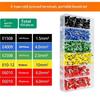 200 To 1900Pcs Electrical Tube Insulated Terminal Kit Ve Tubular Crimp Terminals Efficient Terminal Connectors