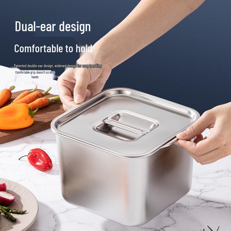 ZISIZ Stainless Steel Mixing Bowl with Lid