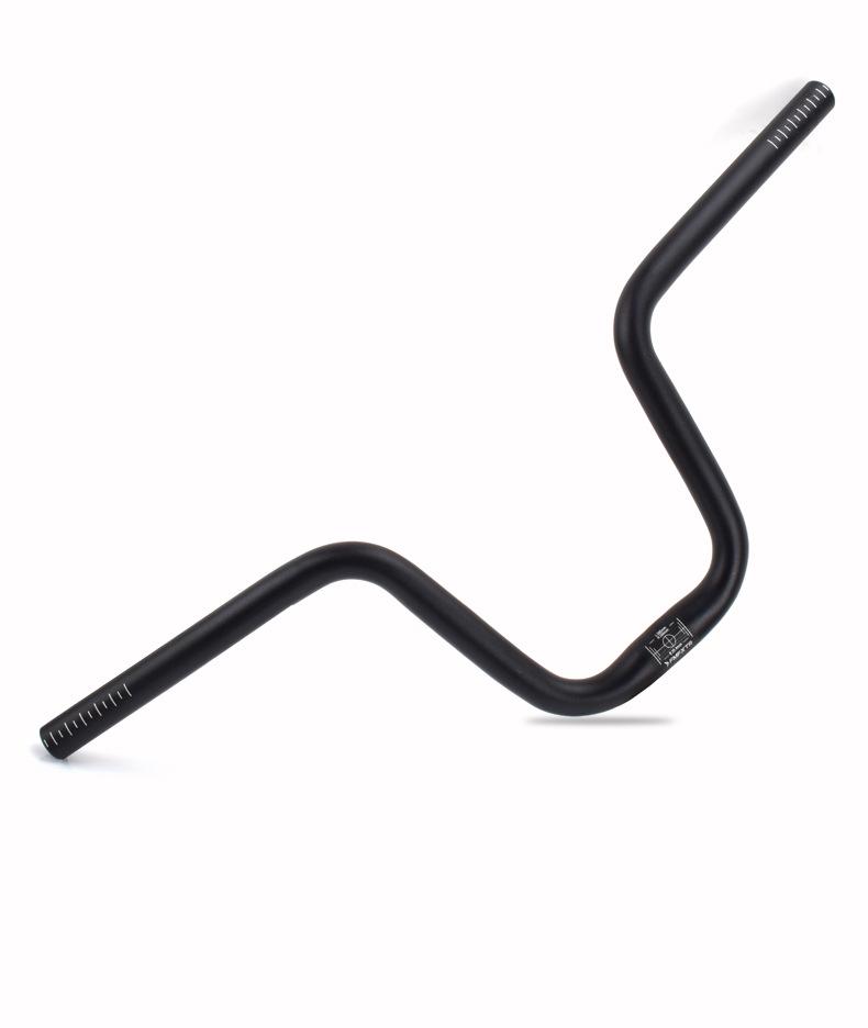 Retro M-Shaped Aluminum Alloy Folding Bicycle Handlebar, 25.4mm, Small Swallow Design, Heightened 412 Modified