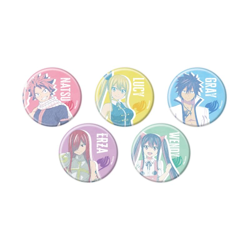 

TV Anime FAIRY TAIL 100 Year Quest 02 [Graph Art Sketch Illustration] Can Badge 5-Piece Box