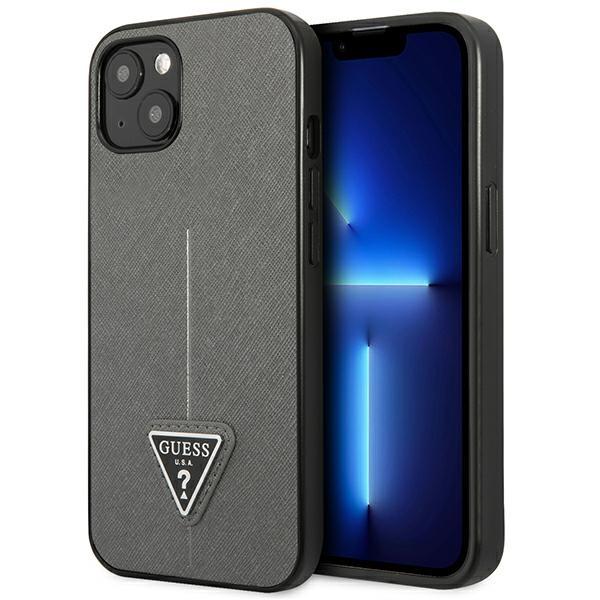 Guess Guhcp13Spsatlg Iphone 13 Mini 5,4 Srebrny/Silver Hardcase Saffianotriangle Logo