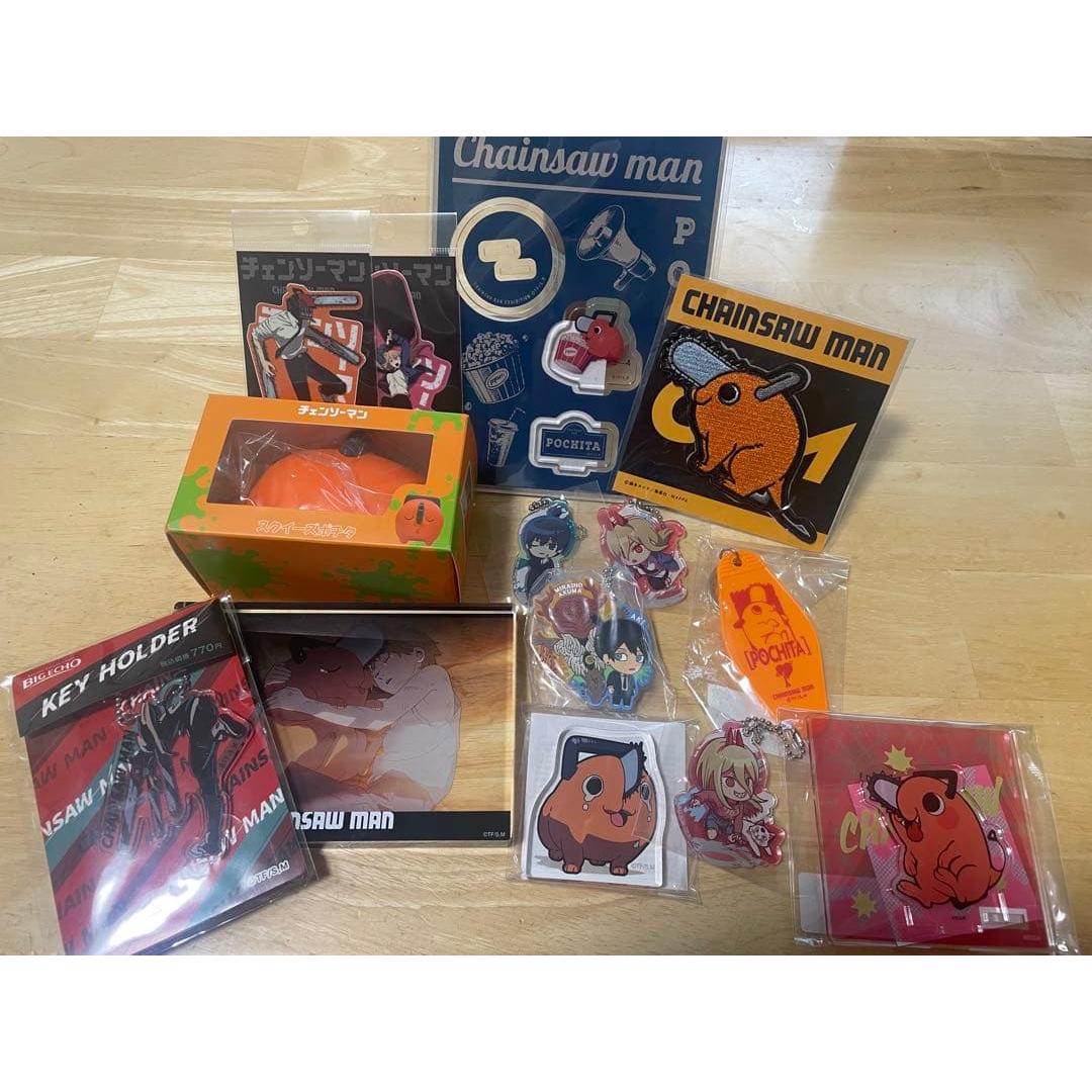 Used Limited price until the 16th! Chainsaw Man Exhibition Goods 14-piece set