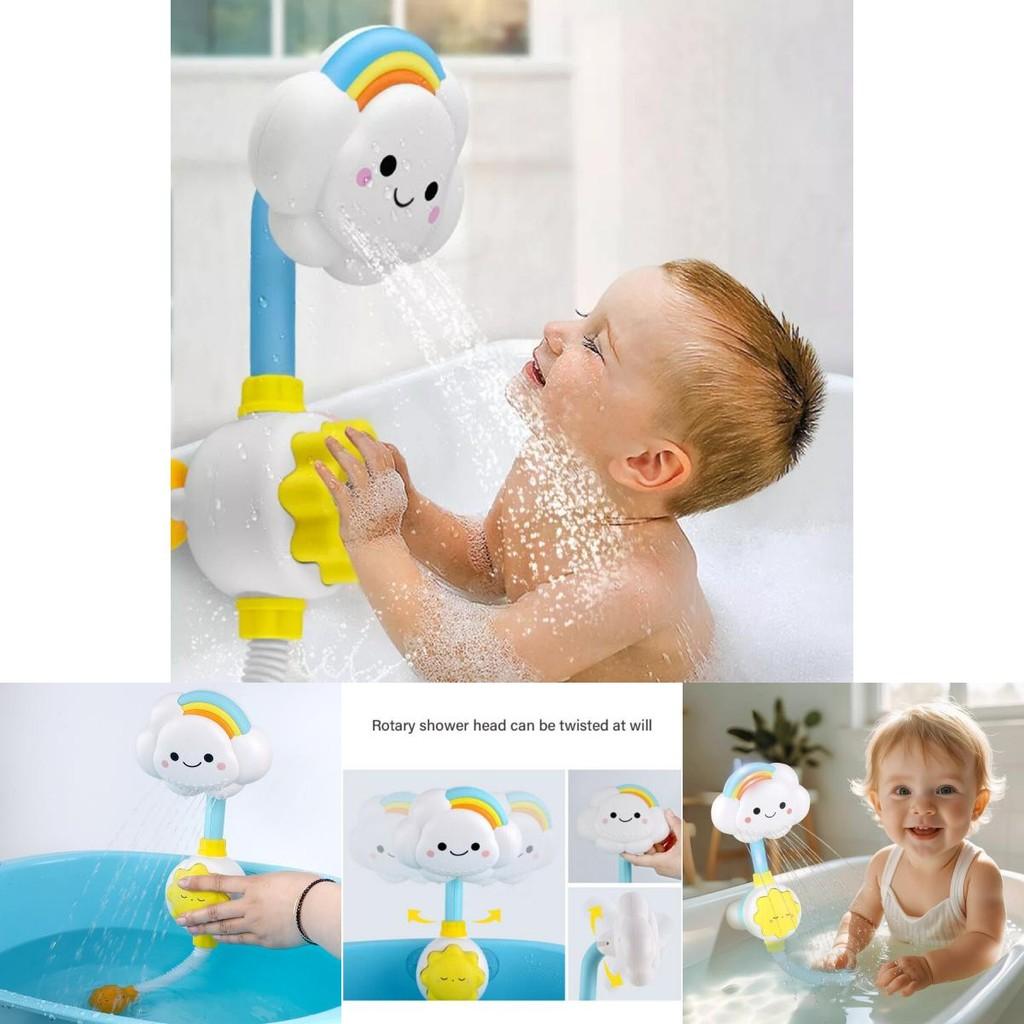 Colorful Baby Bath Toys Rainbow Cloud Shower With Fun Interactive Features For Kids