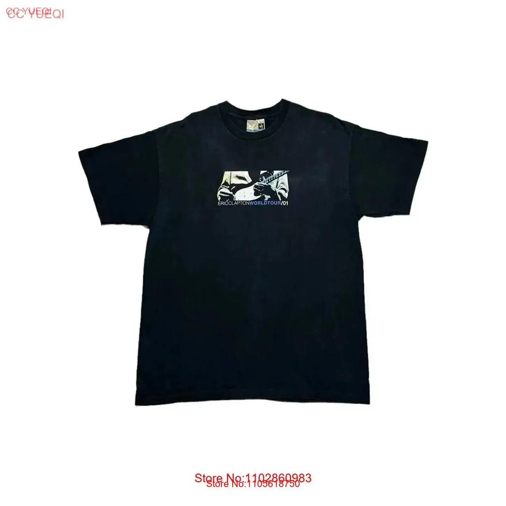 Y2k Eric Clapton 2001 Tour T Shirt Vintage Breathable Designer Clothes Comfortable Stretched Stylish Soft Versatile