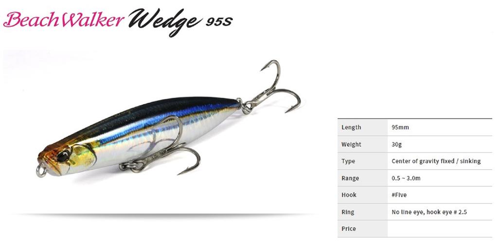 DUO Beach Walker Wedge 95 mm 30 gram Sinking Lure CQA0280 (1767)