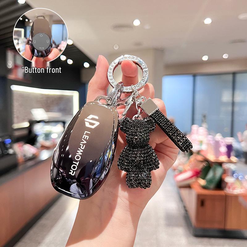 Leapmotor T03/S01 Key Case for Men & Women - Protective Car Remote Cover, 2021 Model