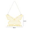 Butterfly Shape Wall Mounted Jewelry Rack Jewelry Hanging Rack for Necklaces Earrings Bracelets Display and Storage Black