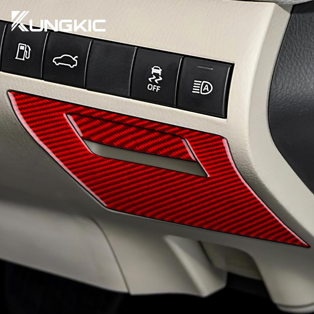 Real Soft Carbon Fiber For Toyota Camry 2018 2019 2020 2025 2025 2025 2025 LHD RHD Car Driver Side Storage Box Handle Panel Trim