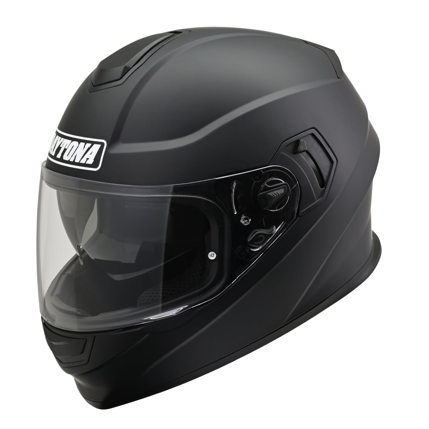 

Daytona DN-002CP Full-Face Motorcycle Helmet, SG Standard, ABS+PC, Pinlock Sheet Included, Inner Visor, Matte Black, Size L (59-60cm), 46463